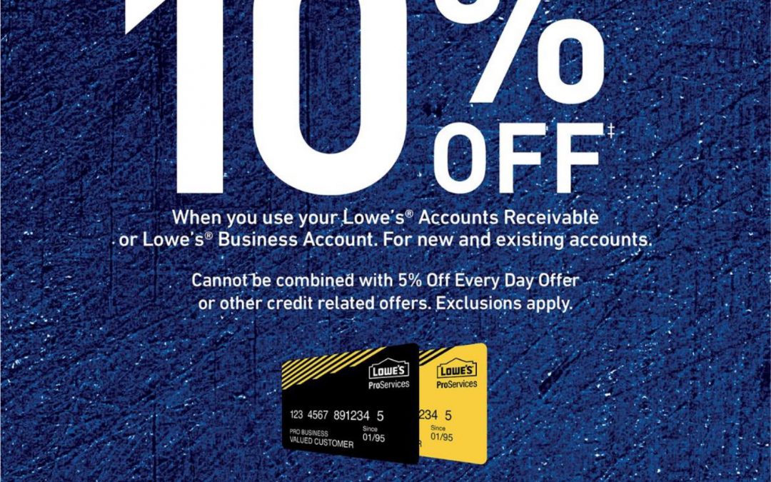 Members, Don’t miss Lowe’s *Special Offer* Nov. 9-11, 2018!