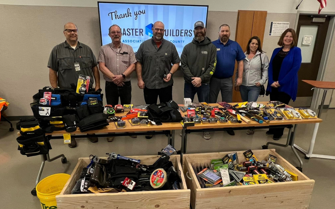 Master Builders Association of Pierce County Donated over 250 Tools to Pierce County Skills Center